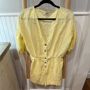 Billabong Light Yellow Romper